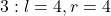 3: l=4, r=4