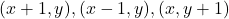 (x+1, y),(x-1, y),(x, y+1)